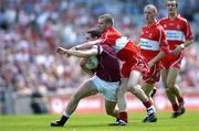 14 August 2004; Fergal Wilson, Westmeath, in action against Niall McCusker, Derry. Bank of Ireland Senior Football Championship Quarter-Final, Westmeath v Derry, Croke Park, Dublin. Picture credit; Matt Browne / SPORTSFILE