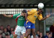 14 August 2004; Joseph Ndo, Shelbourne, in action against Danny Murphy, Cork City. eircom league, Premier Division, Cork City v Shelbourne, Turners Cross, Cork. Picture credit; David Maher / SPORTSFILE