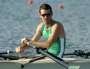 15 August 2004; Gearoid Towey, Ireland. Schinias Olympic Rowing Centre. Games of the XXVIII Olympiad, Athens Summer Olympics Games 2004, Athens, Greece. Picture credit; Brendan Moran / SPORTSFILE