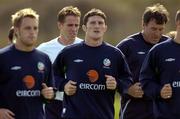 15 August 2004; Jonathan Macken, Republic of Ireland, centre, pictured during squad training. Malahide FC, Malahide, Co. Dublin. Picture credit; Matt Browne / SPORTSFILE