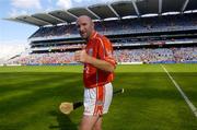 15 August 2004; Brian Corcoran, Cork, celebrates after victory over Wexford. Guinness Senior Hurling Championship Semi-Final, Wexford v Cork, Croke Park, Dublin. Picture credit; Brian Lawless / SPORTSFILE