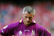 15 August 2004; A dejected Declan Ruth,Wexford, leaves the pitch at the end of the game after defeat to Cork. Guinness Senior Hurling Championship Semi-Final, Wexford v Cork, Croke Park, Dublin. Picture credit; David Maher / SPORTSFILE