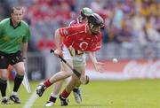 15 August 2004; Shane O'Neill, Cork, in action against Kevin Hynes, Galway. Minor Hurling Championship Semi-Final, Galway v Cork, Croke Park, Dublin. Picture credit; Ray McManus / SPORTSFILE