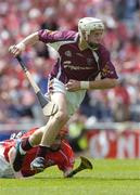 15 August 2004; Kevin Coen, Galway, in action against Niall Horgan, Cork. Minor Hurling Championship Semi-Final, Galway v Cork, Croke Park, Dublin. Picture credit; Ray McManus / SPORTSFILE