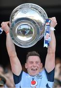 22 September 2013; Dublin's Philip McMahon lifts the Sam Maguire Cup following their victory. GAA Football All-Ireland Senior Championship Final, Dublin v Mayo, Croke Park, Dublin. Picture credit: Stephen McCarthy / SPORTSFILE
