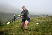 5 August 2024; Eimear Reynolds of Offaly during the 2024 M. Donnelly GAA All-Ireland Poc Fada Finals at Annaverna Mountain in the Cooley Peninsula, Ravensdale, Louth. Photo by Ben McShane/Sportsfile