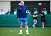 6 August 2024; Contact skills coach Sean O'Brien during a Leinster Rugby open training session at Lansdowne FC in Dublin. Photo by Harry Murphy/Sportsfile
