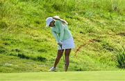 7 August 2024; Stephanie Meadow of Team Ireland plays a shot from the ninth fairway during round one of the women's individual strokeplay at Le Golf National during the 2024 Paris Summer Olympic Games in Paris, France. Photo by Brendan Moran/Sportsfile