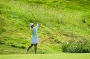 7 August 2024; Stephanie Meadow of Team Ireland watches her shot from the ninth fairway during round one of the women's individual strokeplay at Le Golf National during the 2024 Paris Summer Olympic Games in Paris, France. Photo by Brendan Moran/Sportsfile