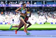 7 August 2024; Sophie O’Sullivan of Team Ireland in action during the women's 1500m repechage at the Stade de France during the 2024 Paris Summer Olympic Games in Paris, France. Photo by Sam Barnes/Sportsfile