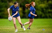 7 August 2024; Participants during the Bank of Ireland Leinster Rugby School of Excellence at The King's Hospital School in Dublin. Photo by Harry Murphy/Sportsfile