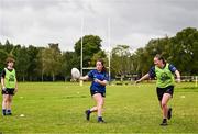 7 August 2024; Participants during the Bank of Ireland Leinster Rugby School of Excellence at The King's Hospital School in Dublin. Photo by Harry Murphy/Sportsfile