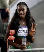 7 August 2024; Rhasidat Adeleke of Team Ireland after the women's 400m semi-finals at the Stade de France during the 2024 Paris Summer Olympic Games in Paris, France. Photo by David Fitzgerald/Sportsfile