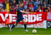 5 August 2024; Cameron Dummigan of Derry City during the SSE Airtricity Men's Premier Division match between Shelbourne and Derry City at Tolka Park in Dublin. Photo by Tyler Miller/Sportsfile