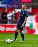 5 August 2024; Cameron Dummigan of Derry City during the SSE Airtricity Men's Premier Division match between Shelbourne and Derry City at Tolka Park in Dublin. Photo by Tyler Miller/Sportsfile