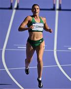 8 August 2024; Kate O’Connor of Team Ireland after the women's heptathlon 100m hurdles at the Stade de France during the 2024 Paris Summer Olympic Games in Paris, France. Photo by Sam Barnes/Sportsfile