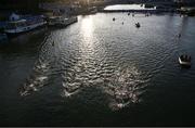 9 August 2024; A general view as athletes compete in the men's 10km marathon swim at Pont Alexandre III during the 2024 Paris Summer Olympic Games in Paris, France. Photo by David Fitzgerald/Sportsfile