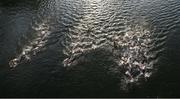 9 August 2024; A general view as athletes compete in the men's 10km marathon swim at Pont Alexandre III during the 2024 Paris Summer Olympic Games in Paris, France. Photo by David Fitzgerald/Sportsfile