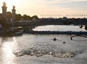 9 August 2024; A general view as athletes compete in the men's 10km marathon swim at Pont Alexandre III during the 2024 Paris Summer Olympic Games in Paris, France. Photo by David Fitzgerald/Sportsfile