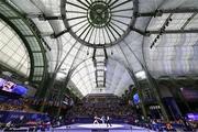 9 August 2024; Vivianna Marton of Team Hungary, left, in action against Ruth Gbagbi of Team Ivory Coast during the women's -67kg round of 16 at the Grand Palais during the 2024 Paris Summer Olympic Games in Paris, France. Photo by David Fitzgerald/Sportsfile