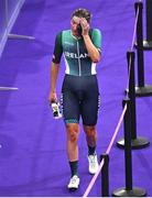 9 August 2024; Alice Sharpe of Team Ireland after the women's madison final at the Saint-Quentin-en-Yvelines National Velodrome during the 2024 Paris Summer Olympic Games in Paris, France. Photo by David Fitzgerald/Sportsfile