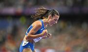 9 August 2024; Nadia Battocletti of Team Italy celebrates after finshing second in the women's 10,000m final at the Stade de France during the 2024 Paris Summer Olympic Games in Paris, France. Photo by Sam Barnes/Sportsfile