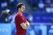 10 August 2024; Team United States performance coach Ferdia O'Hanrahan before the women's gold medal match between Team Brazil and Team United States at Parc des Princes during the 2024 Paris Summer Olympic Games in Paris, France. Photo by Stephen McCarthy/Sportsfile