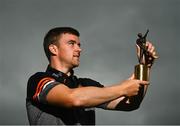 15 August 2024; PwC GAA/GPA Player of the Month for July in hurling, Tony Kelly of Clare, with his award in Ballyea GAA in Clare. Photo by Eóin Noonan/Sportsfile