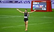10 August 2024; Hamish Kerr of Team New Zealand celebrates winning the men's high jump at the Stade de France during the 2024 Paris Summer Olympic Games in Paris, France. Photo by Stephen McCarthy/Sportsfile