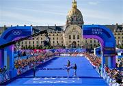 11 August 2024; Sifan Hassan of Team Netherlands wins the women's marathon at Esplanade des Invalides during the 2024 Paris Summer Olympic Games in Paris, France. Photo by Sam Barnes/Sportsfile