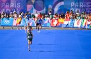 11 August 2024; Fionnuala McCormack of Team Ireland on her way to finishing the women's marathon at Esplanade des Invalides during the 2024 Paris Summer Olympic Games in Paris, France. Photo by Sam Barnes/Sportsfile