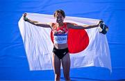 11 August 2024; Yuka Suzuki of Team Japan after the women's marathon at Eplanade des Invalides during the 2024 Paris Summer Olympic Games in Paris, France. Photo by Sam Barnes/Sportsfile