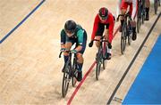 11 August 2024; Lara Gillespie of Team Ireland during the women's omnium points race at the Saint-Quentin-en-Yvelines National Velodrome during the 2024 Paris Summer Olympic Games in Paris, France. Photo by David Fitzgerald/Sportsfile