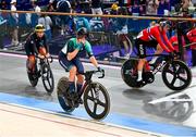 11 August 2024; Lara Gillespie of Team Ireland after the women's omnium points race at the Saint-Quentin-en-Yvelines National Velodrome during the 2024 Paris Summer Olympic Games in Paris, France. Photo by David Fitzgerald/Sportsfile