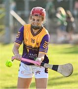 12 August 2024; Kilkenny All-Ireland winning camogie player Grace Walsh before the Hurling for Cancer Research 2024 charity match at Netwatch Cullen Park in Carlow. Photo by Piaras Ó Mídheach/Sportsfile