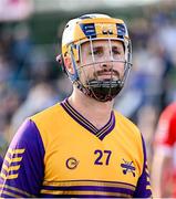 12 August 2024; Former Republic of Ireland men's national team player Shane Long in the parade for Jim Bolger's Stars before the Hurling for Cancer Research 2024 charity match at Netwatch Cullen Park in Carlow. Photo by Piaras Ó Mídheach/Sportsfile