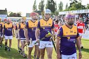 12 August 2024; Limerick hurler Kyle Hayes, 7, in the parade for Jim Bolger's Stars before the Hurling for Cancer Research 2024 charity match at Netwatch Cullen Park in Carlow. Photo by Piaras Ó Mídheach/Sportsfile