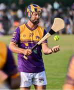 12 August 2024; Former Republic of Ireland men's national team player Shane Long playing for Jim Bolger's Stars before the Hurling for Cancer Research 2024 charity match at Netwatch Cullen Park in Carlow. Photo by Piaras Ó Mídheach/Sportsfile