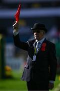 14 August 2024; A steward looks on during the Dublin Horse Show 2024 at the RDS in Dublin. Photo by Shauna Clinton/Sportsfile
