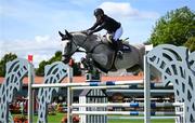 14 August 2024; Petronella Andersson of Sweden competing on Opaline de W&S in the Minerva Stakes during the Dublin Horse Show 2024 at the RDS in Dublin. Photo by Shauna Clinton/Sportsfile