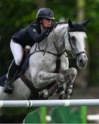 14 August 2024; Niamh McEvoy of Ireland competing on Jasmin Da Hermida in the Sport Ireland Classic during the Dublin Horse Show 2024 at the RDS in Dublin. Photo by Shauna Clinton/Sportsfile