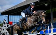 14 August 2024; Michael Pender of Ireland competing on Hhs Fortune in the Speed Stakes during the Dublin Horse Show 2024 at the RDS in Dublin. Photo by Shauna Clinton/Sportsfile