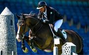 14 August 2024; Koen Vereecke of Belgium competing on Oilily de Muze in the Speed Stakes during the Dublin Horse Show 2024 at the RDS in Dublin. Photo by Shauna Clinton/Sportsfile
