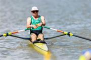 18 August 2024; Paul O'Donovan of Ireland competes in his lightweight men's single sculls heat during the World Rowing Championships 2024 at Royal Canadian Henley Rowing Course in St Catharines, Canada. Photo by Stephen Leithwood/Sportsfile