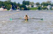18 August 2024; Paul O'Donovan of Ireland competes in his lightweight men's single sculls heat during the World Rowing Championships 2024 at Royal Canadian Henley Rowing Course in St Catharines, Canada. Photo by Stephen Leithwood/Sportsfile