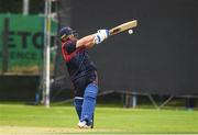 21 August 2024; Paul Stirling of Northern Knights in action during the Cricket Ireland Inter-Provincial IP20 Trophy match between Munster Reds and Northern Knights at The Mardyke in Cork. Photo by Matt Browne/Sportsfile