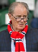 22 August 2024; Former St Patrick's Athletic manager Brian Kerr in attendance during the UEFA Conference League play-off first leg match between St Patrick's Athletic and Istanbul Basaksehir at Tallaght Stadium in Dublin. Photo by Stephen McCarthy/Sportsfile