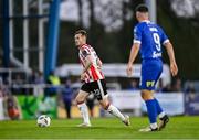 23 August 2024; Cameron Dummigan of Derry City during the SSE Airtricity Men's Premier Division match between Waterford and Derry City at the Regional Sports Centre in Waterford. Photo by Piaras Ó Mídheach/Sportsfile