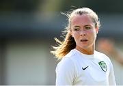 24 August 2024; Claire O’Reilly of Cabinteely during the FAI Women’s Amateur Shield Final match between Cabinteely and Dungarvan United at Travers Insurances Park in Arklow, Wicklow. Photo by Seb Daly/Sportsfile