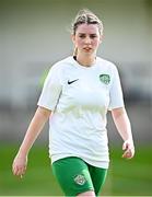 24 August 2024; Sinead Gaynor of Cabinteely during the FAI Women’s Amateur Shield Final match between Cabinteely and Dungarvan United at Travers Insurances Park in Arklow, Wicklow. Photo by Seb Daly/Sportsfile